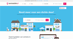 Desktop Screenshot of openingstijden.nl