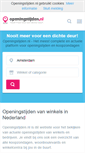 Mobile Screenshot of openingstijden.nl