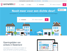 Tablet Screenshot of openingstijden.nl